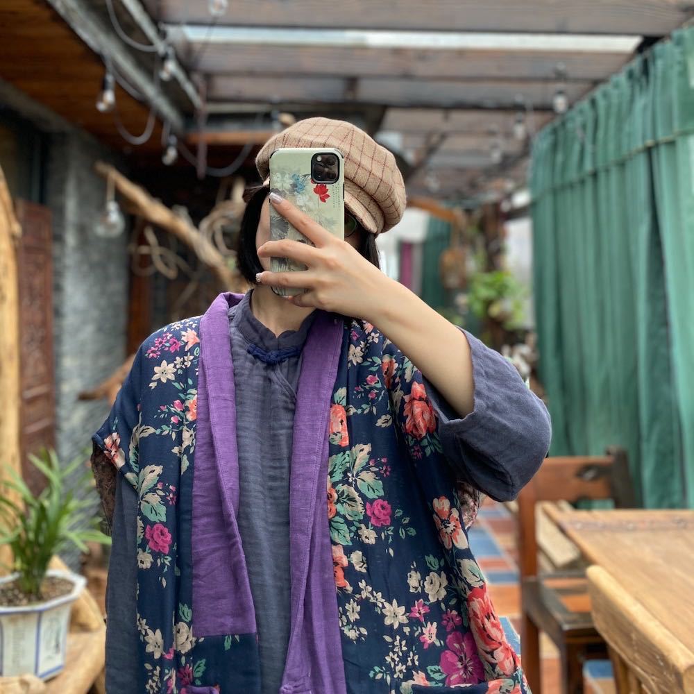 Gilet Bohème Lin