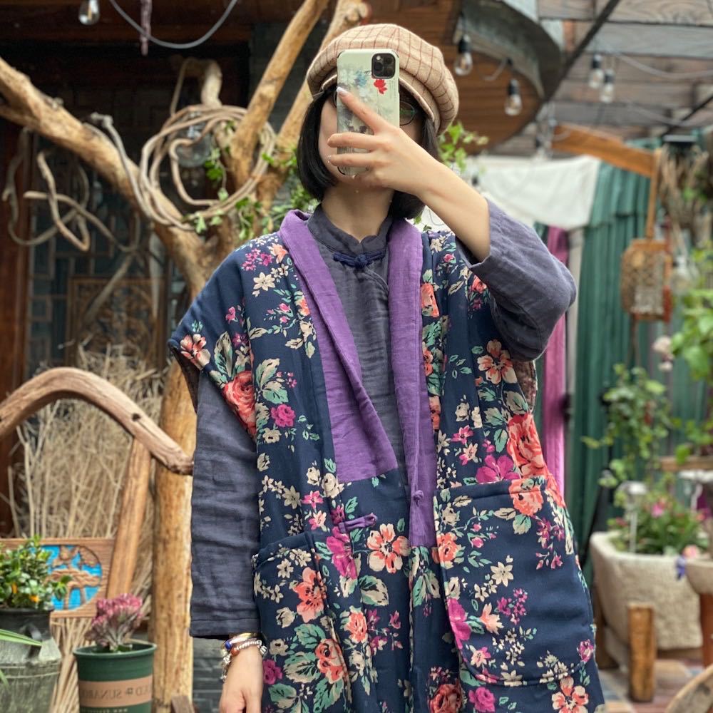 Gilet Bohème Lin