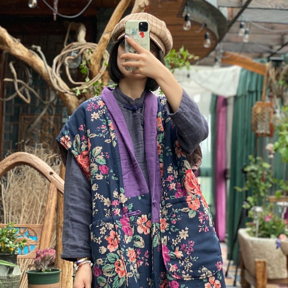 Gilet Bohème Lin
