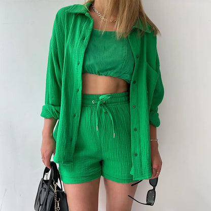Ensemble Chic Été - Chemise & Short