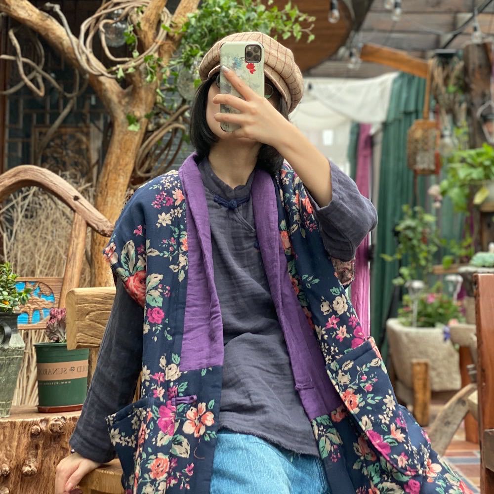 Gilet Bohème Lin