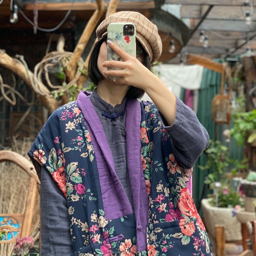 Gilet Bohème Lin