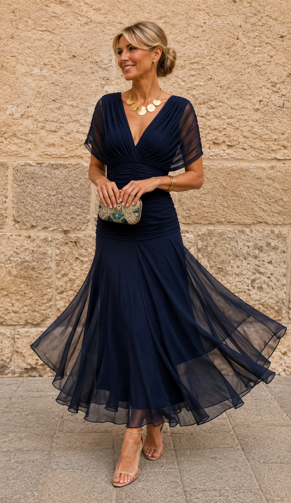 Robe Fluide Plissée